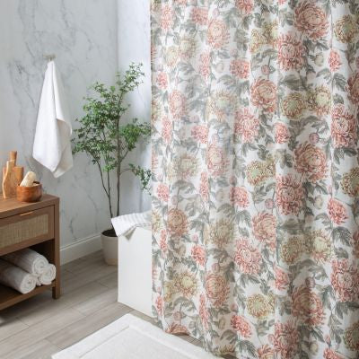 Moda Fall Peony Shower Curtain
