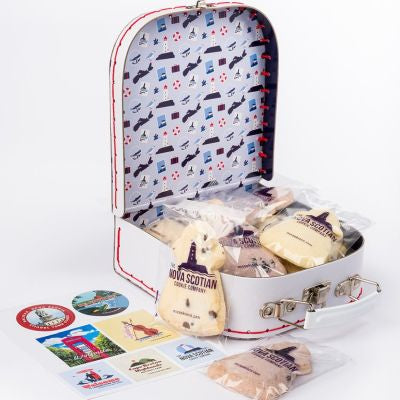 The Nova Scotia Cookie Company Suitcase of Shortbread Cookies