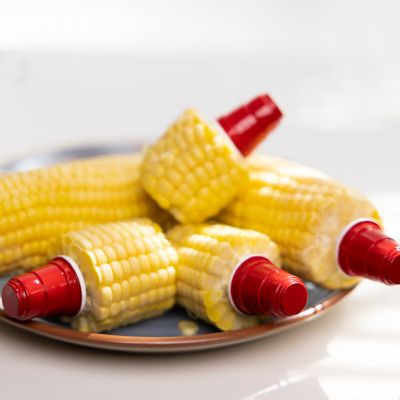 Outset Red Party Corn Holder Set 8 Pc