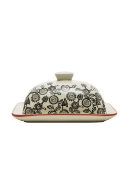 Tranquillo Butter Dish Black/White Floral