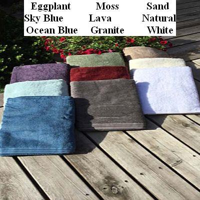 Zen Bath Towel Eggplant Organic Cotton