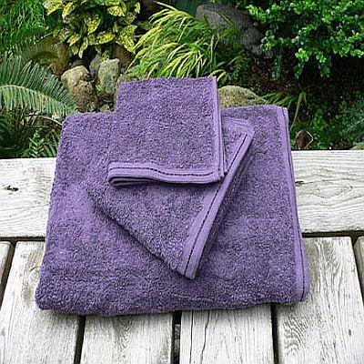 Zen Bath Towel Eggplant Organic Cotton