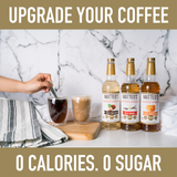 Matteo's Sugar Free Coffee Syrup, Salted Caramel, 0 Calories, 0 Sugar, Keto Friendly: 1 Bottle