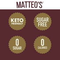 Matteo's Sugar Free Coffee Syrup, Chocolate Caramel, 0 Calories, 0 Sugar, Keto Friendly: 1 Bottle