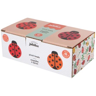 Danica Pinch Bowls Lady Bugs S/6