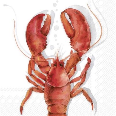 Ideal Home Range Napkins Lobster Coral