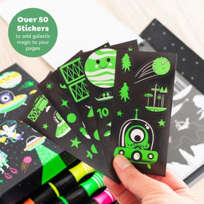 Tiger Tribe Neon Colouring Set Outer Space