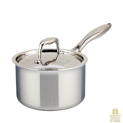SuperSteel 2L Tri-ply Covered Saucepan