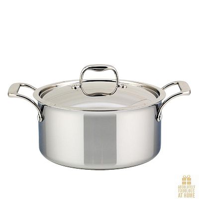 SuperSteel 5L Tri-ply Clad Covered Dutch Oven