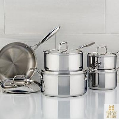 SuperSteel 10pc Tri-ply Cookware Set