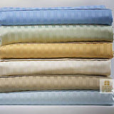 King Sheet Set 100% Egyptian Cotton 450tc Ice Blue Stripe