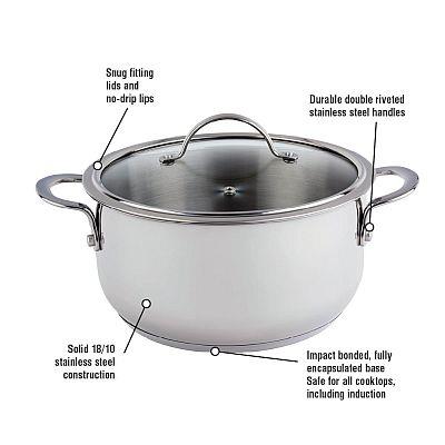 Meyer Nouvelle 5.4L Dutch Oven Stainless