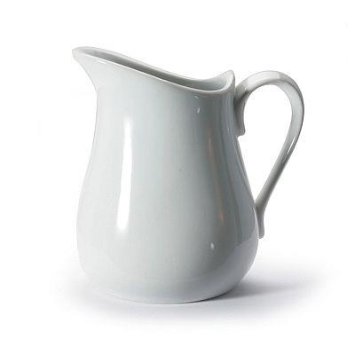 Pitcher 17oz White Porcelain