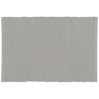 Placemat Cotton Ribbed Cobblestone