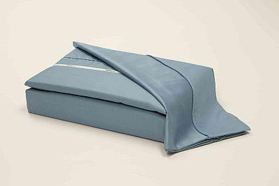 Queen Sheet Set Denim Blue 100% Cotton 400tc