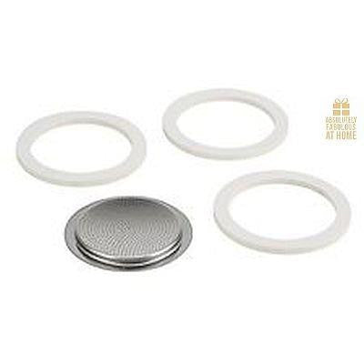 Espresso Stovetop 6c Replacement Seals Set/3 Sara Moka Absolutely Fabulous at Home