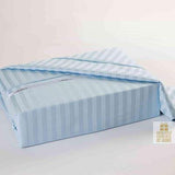 King Sheet Set 100% Egyptian Cotton 450tc Ice Blue Stripe www.absolutelyfab.ca