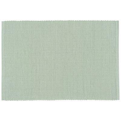 Placemat Cotton Ribbed Aloe