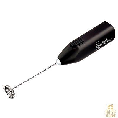 Cafe Culture Milk Frother Black Battery Operated