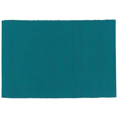 Placemat Cotton Ribbed Peacock
