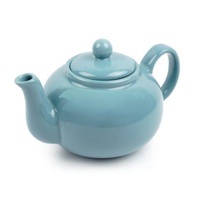 Teapot 8c Turquoise Stoneware