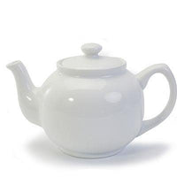Teapot White 6c Porcelain BIA