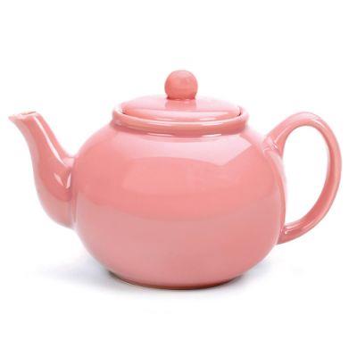 Teapot 3c Pink Stoneware