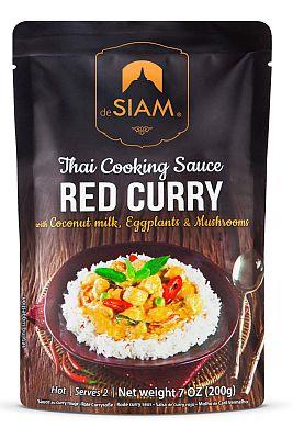 deSiam Red Curry Cooking Sauce Hot 7oz