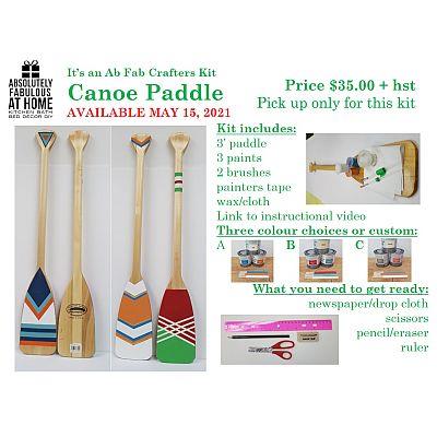 Ab Fab Craft Kit Painted Paddle