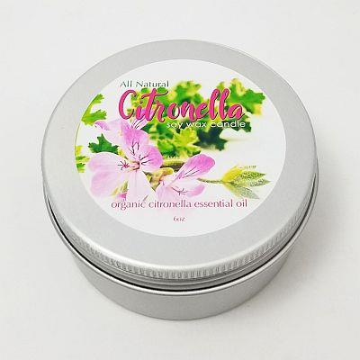 East Coast Citronella Floral Tin Candle
